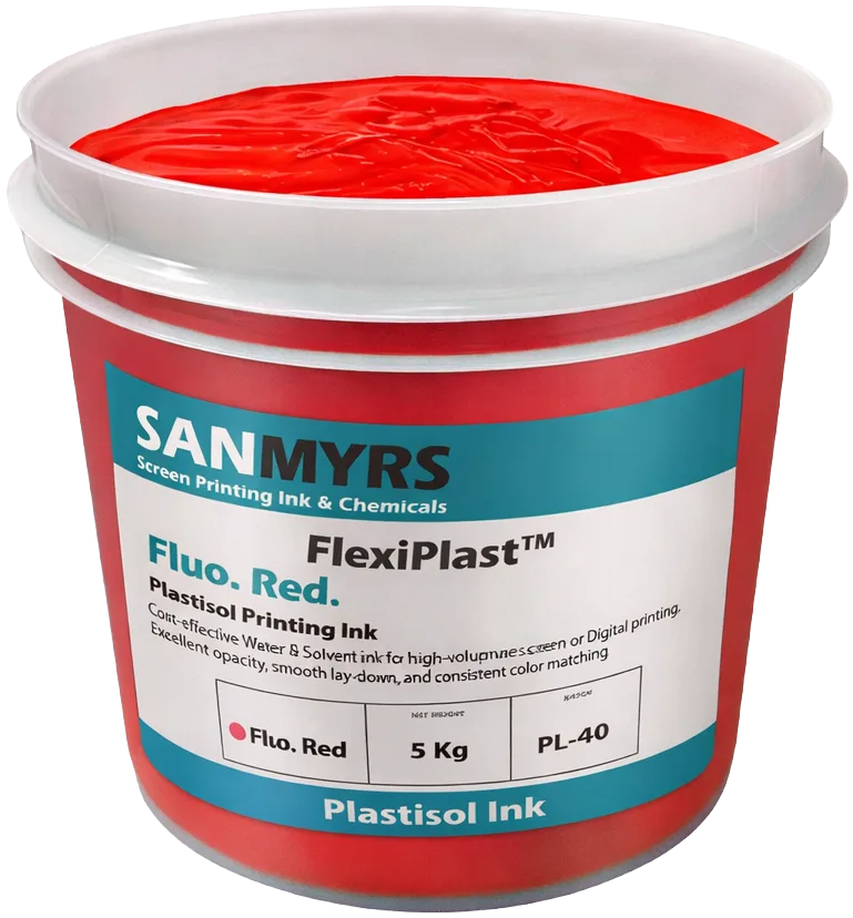 Plastisol Fluorescent Red